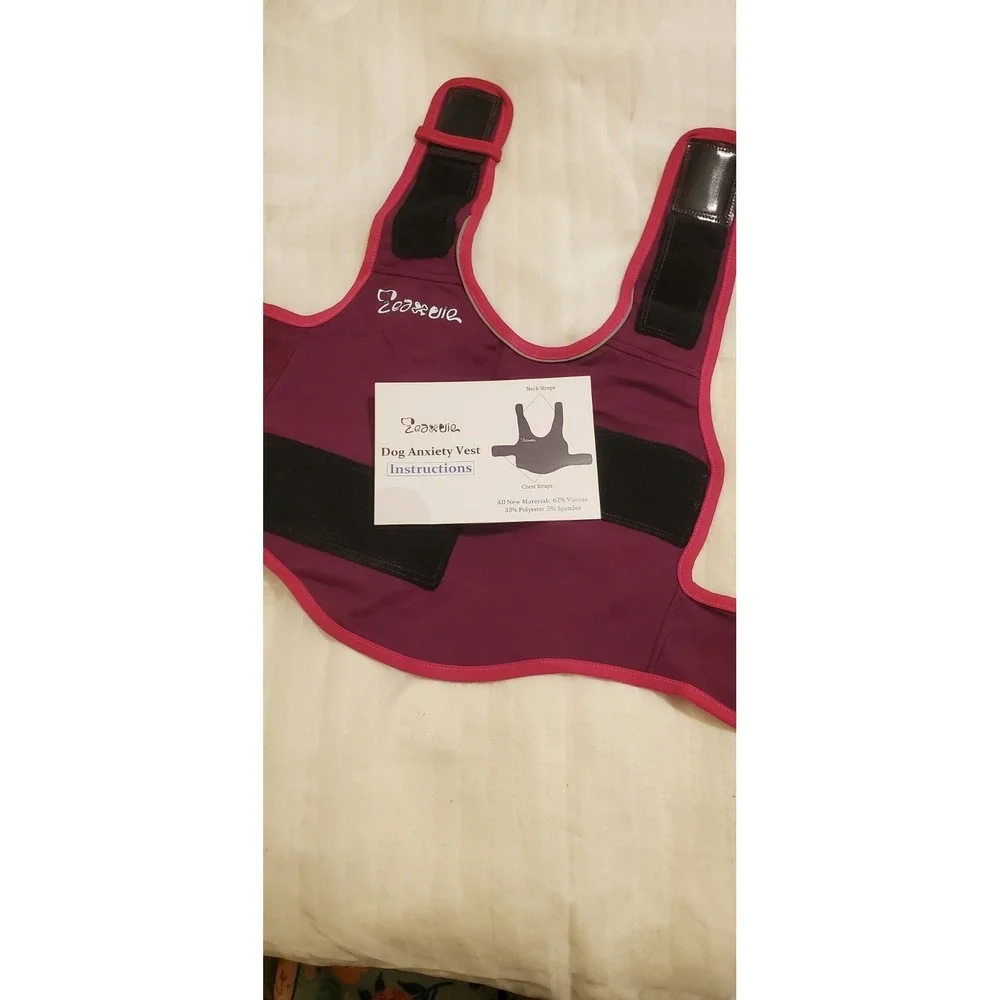 Dog Anxiety Vest and Coat Calming Jacke for Pets, Vet Visits Separations